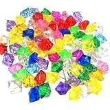 Qiblaou Glassteine Bunt 160 Stück Große Kleine 18 * 25mm Edelsteine Diy-dekoration Kleine Edelsteine für Kinder Geeignet Diy Nagelkunst Basteldekoration Event-dekoration Geschenke