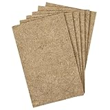 La Cordeline Set mit 6 Matten für Katzenstreu, Hanf, 25 x 40 cm, 1000 g/m² – Boden für Nager, Kaninchen, Hamster usw