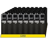 Clipper® Feuerzeuge - Soft Touch All Black- 48er Box