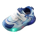 Sneaker Kinder Atmungsaktiv Leichte Design Größe Kinderschuhe leuchten Schuhe leuchten Sportschuhe Freizeitschuhe Atmungsaktive Baby Kinderschuhe Kinder Sneakers Jungen (Blue 27.5 Little Child)