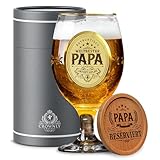 Kies CROWNLY CRYSTAL® Geburtstag Personalisierte Bierglas Mit Gravur für Vater Bester Papa Geschenke