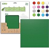 BIOBUDDI Grundplatte Bauplatte Grün Dunkelgrün Waldgrün 32 x 32 Noppen (25x25cm), 100% kompatibel mit Lego & duplo, klimaneutral hergestellt in EU (Niederlande), 97% Bioplastik, BB-0095