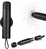 MNBYHWA Auto Sicherheitshammer für Land Rover Discovery Sport (2015-2020), Aluminiumlegierung Fensterbrecher Notfallhammer Automotive Gurtschneider Protector Sicherheitshammer,Black