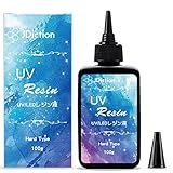 JDiction UV-Harz, Upgrade UV-Epoxidharz, kristallklarer, harter Kleber, solarhärtendes, sonnenlichtaktiviertes Harz für handgefertigten Schmuck, DIY-Basteldekoration, Gießen und Beschichten (100g)