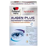 Doppelherz system AUGEN PLUS SEHKRAFT + SCHUTZ – Mit Vitamin A und der Omega-3 Fettsäure DHA als Beitrag für den Erhalt der normalen Sehkraft – 60 Kapseln