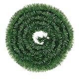Weihnachtsgirlande Dekoration 10 Meter - künstliche Dekogirlande Ø 9 cm - Tannen Girlande Weihnachten - künstliche grüne Piniengirlande für Außen & Innen Dekorationen