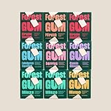 FOREST GUM im Probierset | Plastikfreies Kaugummi mit Minz-, Kirsche Menthol-, Pfirsich-, Eukalyptus Menthol-, Beeren-, Cassis Minze- und Mango-Geschmack | Pflanzlich | ohne Zucker | Vegan | 9 x 20 g