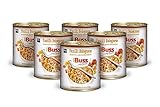Buss Pasta Gerichte - Fusilli mit köstlicher Bolognese Sauce - Nudeltopf mit Fusilli in Bolognese Soße mit Hackfleisch - Schnelle Fertiggerichte zum Aufwärmen in Mikrowelle & Topf - 6 x 800g