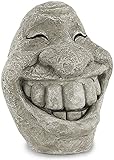 Royal Gardineer Gartenfigur: Steingesicht Smiley (Gartendekos, Figur, steingesichter)