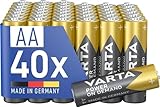 VARTA Batterien AA, 40 Stück, Power on Demand, Alkaline, 1,5V, Vorratspack in umweltschonender Verpackung, ideal für Computerzubehör, Smart Home Geräte