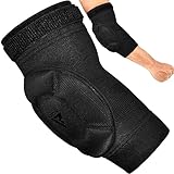 RDX Ellbogenschoner Kampfsport, Ellenbogenschutz MMA Muay Thai, Ellenbogenschützer Thaiboxen Ellbogenschützer Handball Volleyball Ellbogenschutz Boxen Training Gepolstert Ellbogenbandagen Elbow Guard