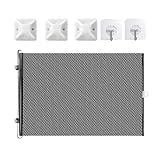 Katzen Hunde Absperrgitter - Flexibles ausziehbares Haustier mit Saugnapf, Klappbar | Tragbares Schutzgitter verstellbar, Kindersicherer Raumteiler für Wohnzimmer Schlafbereich Terrasse Kinderzim