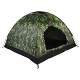 Campingzelt, Hydraulisches Tarnzelt für Familie, Outdoor, Camouflage, UV-Schutz, Zelt für Familie, Camping, Wandern