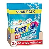 Spee Power Caps Frische-Kick 4 + 1 (120 Waschladungen),...