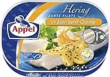 Appel Heringsfilets, zarte Fisch-Filets in Eier-Senf-Creme, MSC zertifiziert, 200g