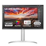 LG Electronics 27UP85NP-W 4K UHD 27'' (68cm), 3840 x 2160, 16:9, VESA DisplayHDR™ 400, AMD FreeSync™, IPS with DCI-P3 95%, 5ms GtG - Weiß & Schwarz