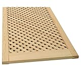 Gittertür Holztür natur 99,3 x 59,4 cm Schranktür Raumteiler Schiebetür für Regale, Schränke, Möbel | Kiefer Holz unbehandelt