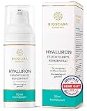 Bioscara Hyaluron Serum extra hochdosiert 50ml vegan - Anti Falten Effekt Hyaluronsäure Serum Microneedling geeignet I Anti-Aging Creme für ein sichtbar strafferes Hautbild