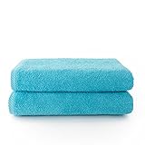 Top Towel - Plus - Große Badetücher - Badetücher - 2 Duschtücher - 70x140 cm - 100 % Baumwolle - Aquamarin