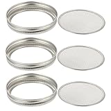 BESTonZON 3 Stück Sprouting Jar Deckel Feines Sieb für Keimgläser Spülmaschinenfest für Brokkoli Alfalfa und