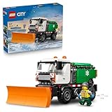 LEGO City Schneepflug - Spielzeug Set mit Minifigur, Werkzeugen und Streufunktion - Geburtstagsgeschenk für Jungen ab 6 Jahren und Technikfans - 60490
