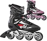 FILA SKATES 010619100 Legacy PRO 80 Inline Skate Herren Blck/SILV/RED Größe 44
