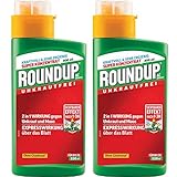 Roundup Express Konzentrat - 2x 400 ml - Unkrautvernichter zur Bekämpfung von Moos und Unkräutern