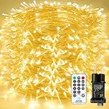 Bzavor Lichterkette Außen und Innen,85M 800LED mit Stecker 8 Modi IP65, Led Lichterkette mit Stecker, Lichterkette außen, Lichterkette Led 50m, Led Lichterkette lnnen für Garten Hochzeit Party