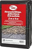GroundMaster Unkrautvlies Extra Stark (2 m Breit x 5 m Lang) - 100g/m² Unkrautvlies Wasserdurchlässig, Bodengewebe Unkrautflies für Garten, Hochbeet, Einfahrt usw., Anti Unkrautvlies Pflanzfolie