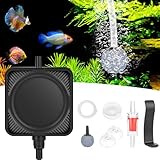 Aquarium Luftpumpe, GuKKK Silent Mini Sauerstoffpumpe mit Rückschlagventil, Sauerstoffpumpe für Aquarien, 1.5W Leistungsstark Sauerstoffpumpe mit Luftstein, für Fischbecken und Die Nanoaquarien