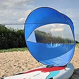 TIANTIAN Kajak Boot Wind Segel Sup Paddle Board Segeln Kanu Rudern Boote Wind Fenster Faltbar Langlebig Downwind Kajak Segel Kit mit Klarfenster Surfling für Kajak Boot Segelboot Kanu