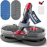 Wischaufsatz für Dyson V7/V8/V10/V11/V15 Staubsauger, Dripl Wischaufsatz Dyson mit Abnehmbarer Wassertank, Füllbehälter & 12 Waschbaren Mops(wischaufsatz-New)