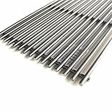 SANTOS Edelstahl-Grillrost - 25,2x44,2cm - Materialstärke ø7mm - hochwertiges Gasgrill-Grillrost - für Weber Spirit 200er Serie - Ersatz-Grillgitter
