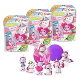 INKEE Surprise Unicorn Badebomben - 3er Set Magische...