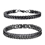 2 StüCke Herren Edelstahl Armband,Herren Armband Edelstahl...