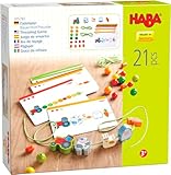 HABA 305780 - Fädelspiel Bauernhof-Freunde, Fädelspiel ab 3 Jahren, made in Germany, bunt