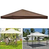 Strapazierfähige 3 x 3 m Outdoor-Pavillon-Überdachung, Ersatzabdeckung für Gartenpavillon, wetterfest, einfach zu installieren, Dachabdeckung für Hinterhof-Events und Terrasse