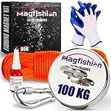 Magfishion - Magnetfischen Set – 100 kg - Ø50mm - Neodym...