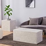 Home Deluxe - Couchtisch Amiri - Farbe: Beige, Größe: 95 x 50 cm, MDF Platte, ohne Montage I Wohnzimmertisch Beistelltisch Sofatisch