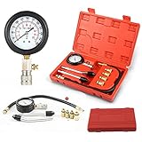 Kompressionstester Kompressionsmessgerät für Benzin und Diesel Motor öldruckprüfer Kfz Motorrad Kompression prüfen meßen 0-20 bar oder 0-300 psi Meßgerät Drucktester M10 M12 M14 M18