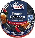 Appel Feuer-Röllchen – Leckere Heringsröllchen in scharfer Schaschlik-Sauce - MSC Zertifiziert - 12 x 200 g