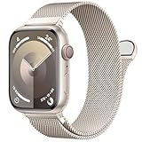 OULUOQI Ersatzarmband Kompatibel mit Apple Watch Armband 41mm 40mm 38mm 45mm 44mm 42mm 49mm Damen Herren, Einstellbar Metall Armbänder aus Edelstahl für iWatch Series Se Ultra 9 8 7 6 5 4 3 2 1