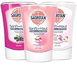 Sagrotan No-Touch Nachfüll-Pack mit 3 Sorten (Brombeere | Cashmere & Rose | Lotusblüte)