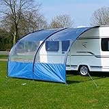 your GEAR Riviera 250 Vorzelt für Wohnwagen Wohnmobil Caravan 2,5 x 2,6m Vordach UV 50+ Sonnendach mit Panoramafenster