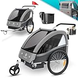 KESSER® Kinderfahrradanhänger Sport-RX 2in1 Jogger & Buggy...