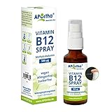 APOrtha® Vitamin B12 Spray B12 I ergiebig mit bis zu 180...