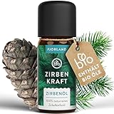 Fjorland BIO Zirbenöl 10 ml – 100 % naturrein & ätherisch – Wildwuchs aus Österreich – Zirbelkieferöl für Diffuser, Duftlampe & Raumduft