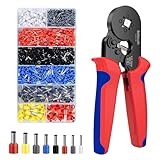 Behiruch Crimpzange Aderendhülsen Set, mit 1300 Stück Aderendhülsen, für 0,25-10 mm² Aderendhülsenzange Crimpzange Set, Krimpzangenset