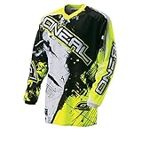 O'NEAL | Motocross-Jersey | MX Enduro | Gepolsterter Ellbogenschutz, V-Ausschnitt, atmungsaktiv | Element Jersey Shocker | Erwachsene | Neon Gelb | Größe L