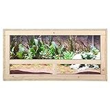 ECOZONE Holz Terrarium mit Seitenbelüftung 60x30x30 cm - Holzterrarium aus OSB Platten - Terrarien für exotische Tiere wie Schlangen, Reptilien & Amphibien